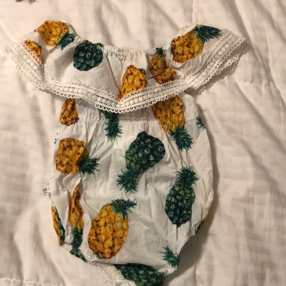 HAB boutique pineapple one piece.
